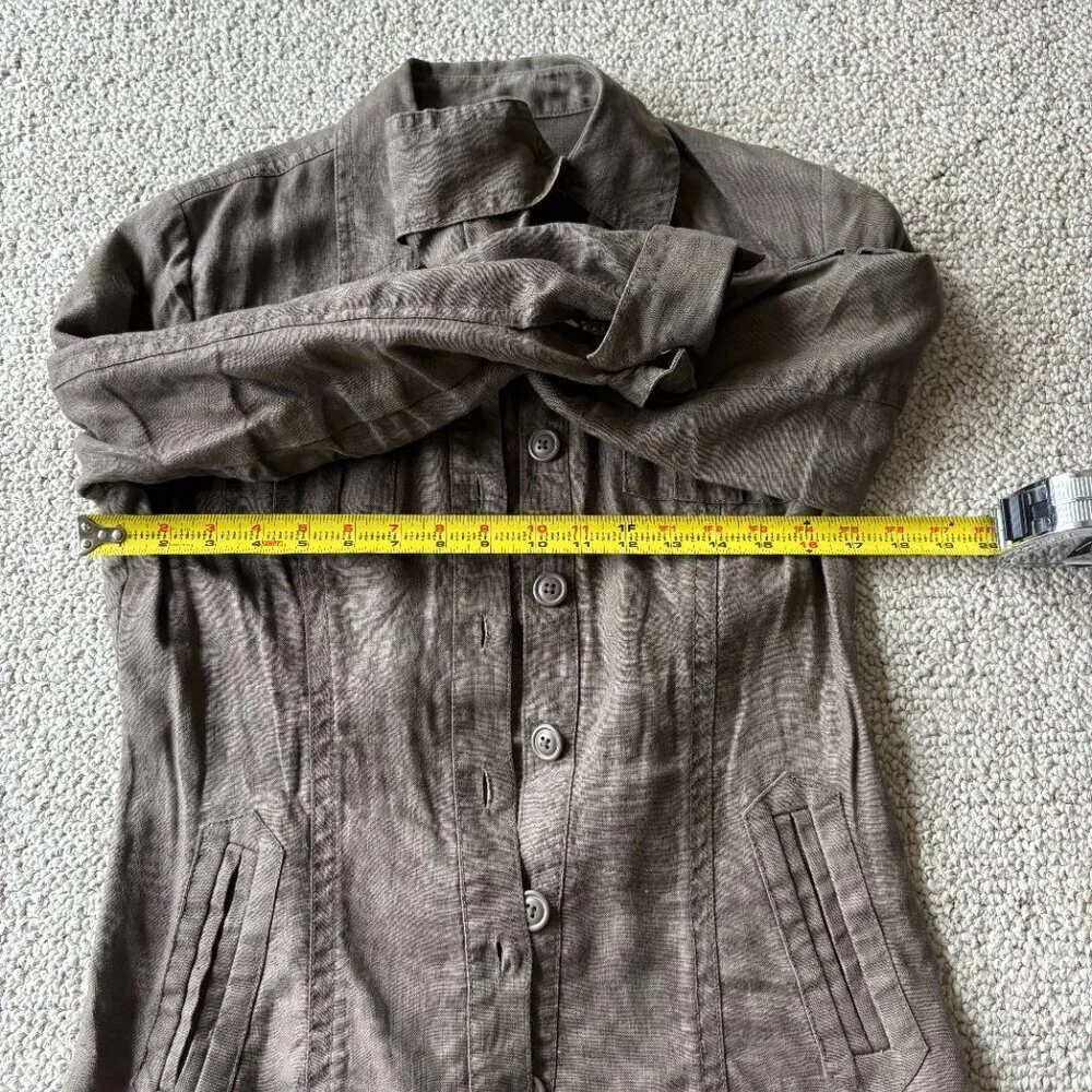 CABI Sahara Linen Utility Jacket  S Sahara Utility Field Jacket